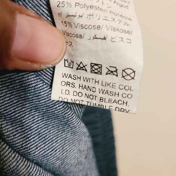 Shein Curve | Women's Denim Circle Skirt With Frayed or Raw Hems (Size 1XL) - Picture 6 of 12